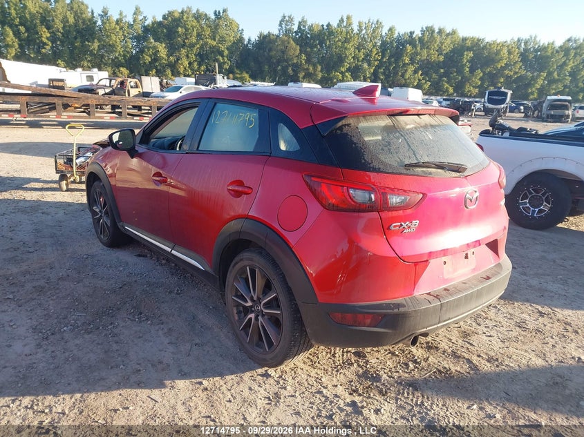 Vin: jm1dkfd78h0175677, lot: 3145970, mazda cx-3 gt 20173