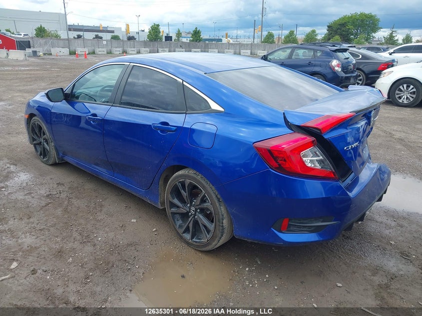 Vin: 2hgfc2f81kh032756, lot: 3147044, honda civic sport 20193