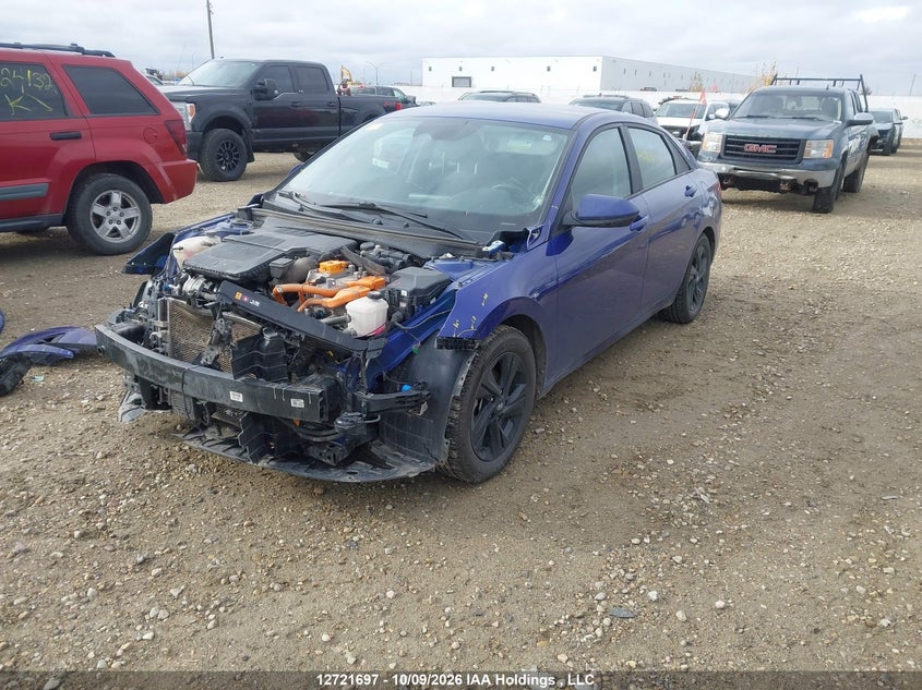Vin: kmhlm4aj0nu026450, lot: 3147066, hyundai elantra hybrid preferred 20222