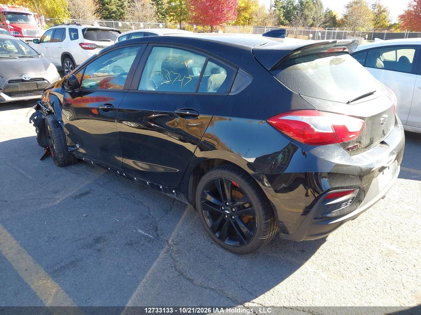 Vin: 3g1be6sm9js535747, lot: 3147176, chevrolet cruze lt auto 20183