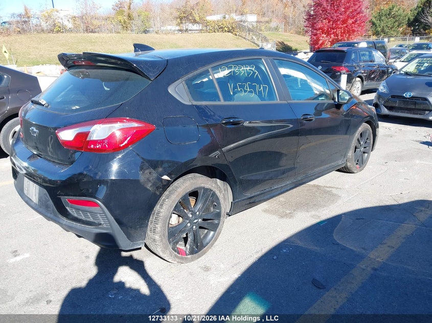 Vin: 3g1be6sm9js535747, lot: 3147176, chevrolet cruze lt auto 20184