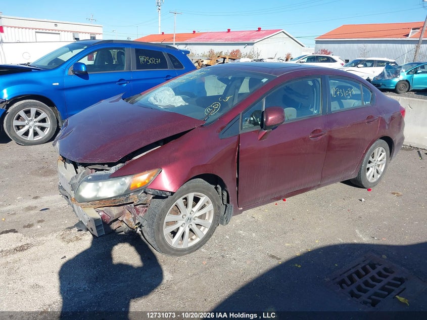 Vin: 2hgfb2e58ch022088, lot: 3147181, honda civic ex 20122