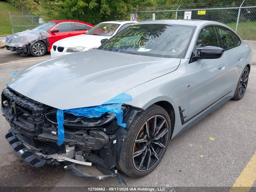 2024 BMW I4 M50, Front, IAAI, VIN WBY33AW01RFT47136 — photo 2