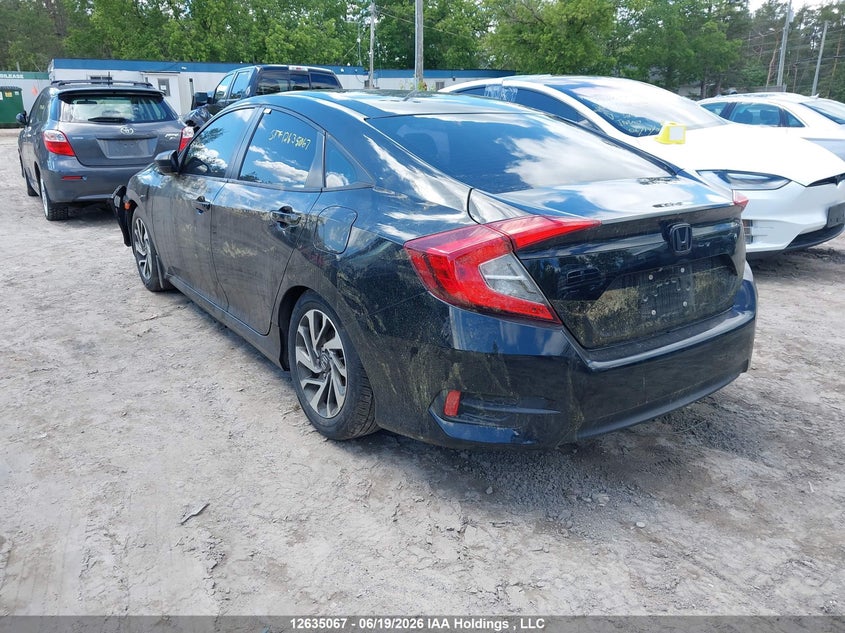 Vin: 2hgfc2f79gh005707, lot: 3148657, honda civic ex 4dr 20163