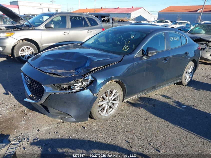 2019 Mazda Mazda3 Gx, Удар спереди, IAAI, VIN 3MZBPAB73KM103690 — фото 2