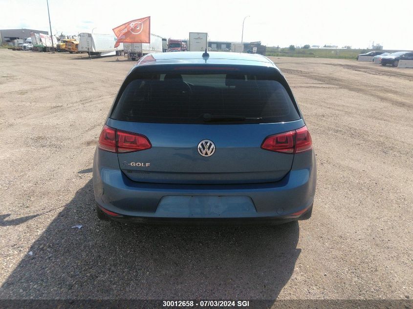 2016 Volkswagen E-Golf Se VIN: WVWKP7AU6GW914923 Lot: 30012658