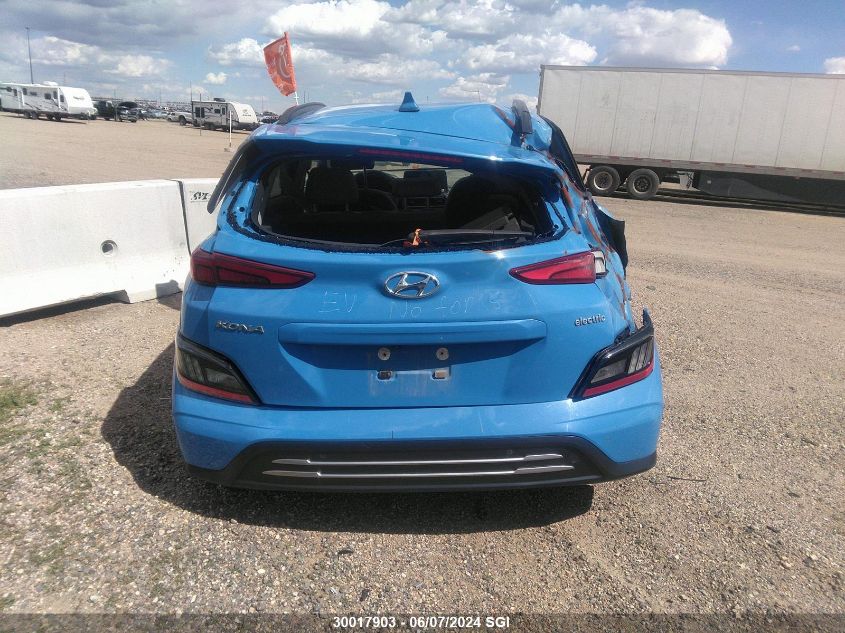 2022 Hyundai Kona Sel VIN: KM8K33AG8NU139124 Lot: 30017903