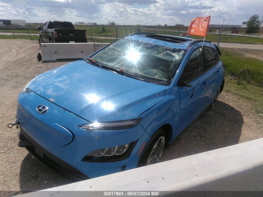 2022 Hyundai Kona Sel VIN: KM8K33AG8NU139124 Lot: 30017903