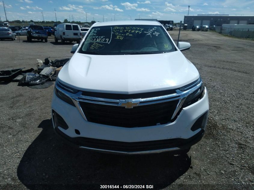 2022 Chevrolet Equinox Lt VIN: 3GNAXUEV5NL249794 Lot: 30016544