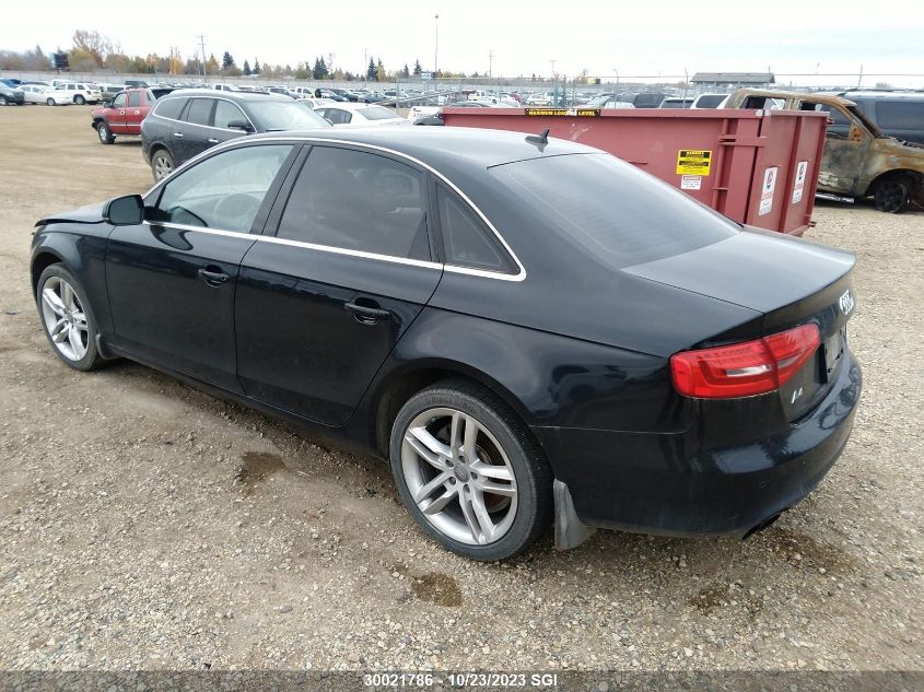 2014 Audi A4 Technik VIN: WAUKFCFL6EN031478 Lot: 30021786