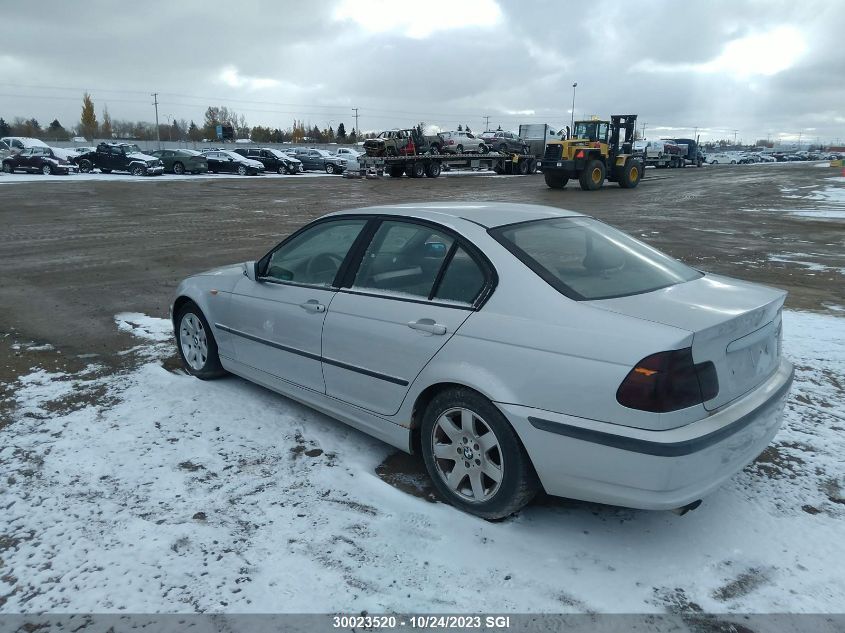 2002 BMW 320 I VIN: WBAEV13402KL20743 Lot: 30023520