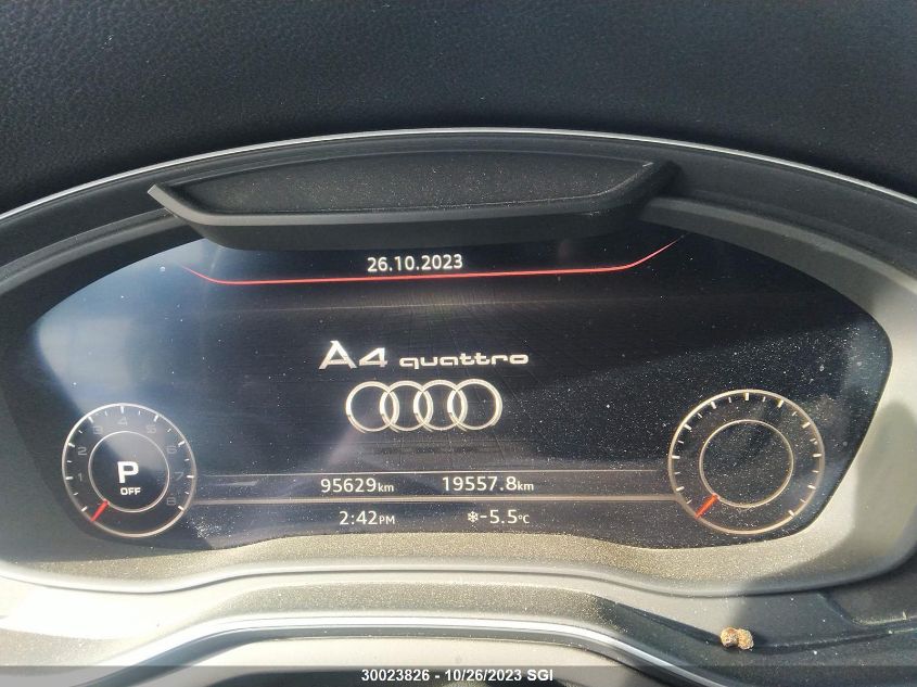 2017 Audi A4 Prestige VIN: WAUFNAF48HN058316 Lot: 30023826