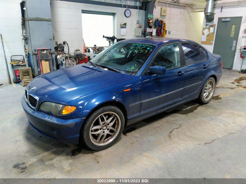 2002 BMW 325 I VIN: 3VWDX7AJ4CM338626 Lot: 30023990