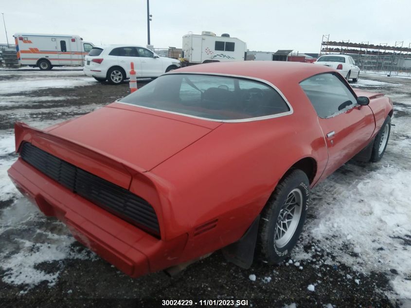 1979 Pontiac Firebird VIN: 2U87K9N103242 Lot: 30024229