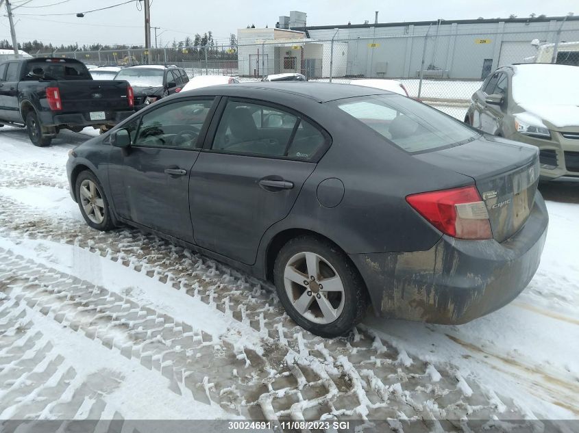 2012 Honda Civic Lx VIN: 2HGFB2F44CH052050 Lot: 30024691