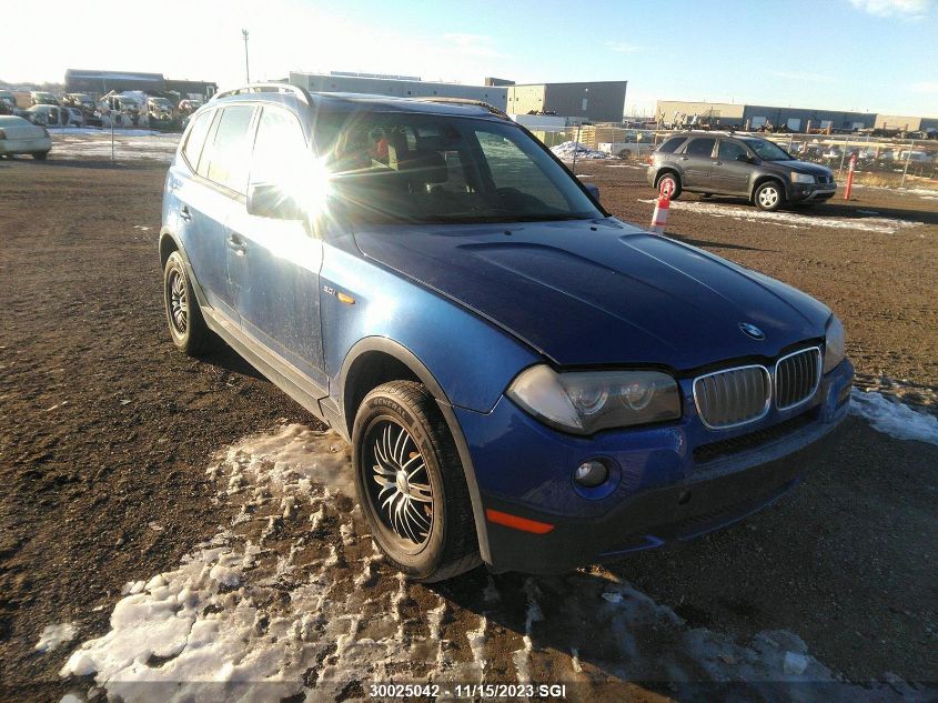 2008 BMW X3 3.0I VIN: WBXPC734X8WE51691 Lot: 30025042