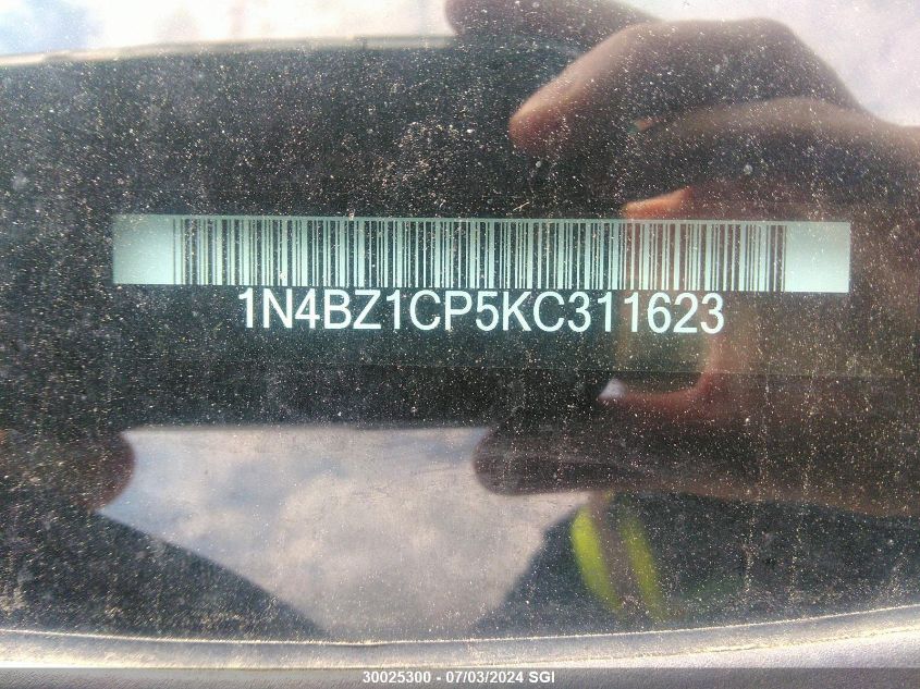 2019 Nissan Leaf S Plus/Sl Plus/Sv Plus VIN: 1N4BZ1CP5KC311623 Lot: 30025300
