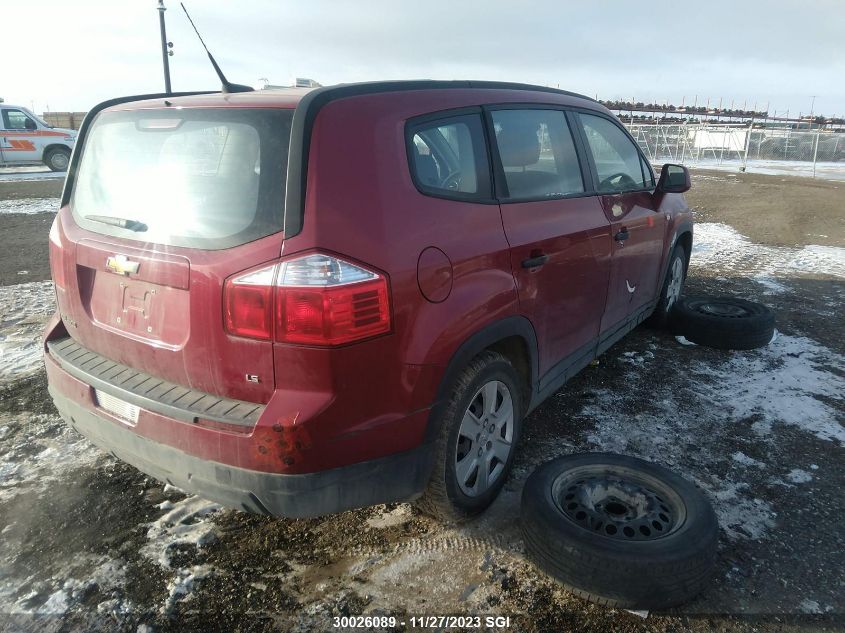 2012 Chevrolet Orlando Ls VIN: KL77P1EM6CK656978 Lot: 30026089