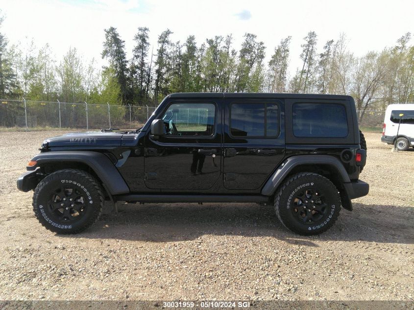 2022 Jeep Wrangler Unlimited Willys VIN: 1C4HJXDGXNW144353 Lot: 30031959