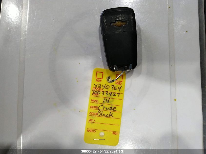 2014 Chevrolet Cruze Lt VIN: 1G1PC5SB9E7256789 Lot: 39240432