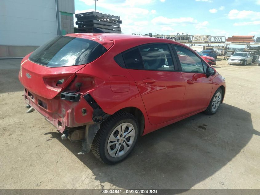 2019 Chevrolet Cruze Ls VIN: 3G1BC6SM3KS522919 Lot: 30034641