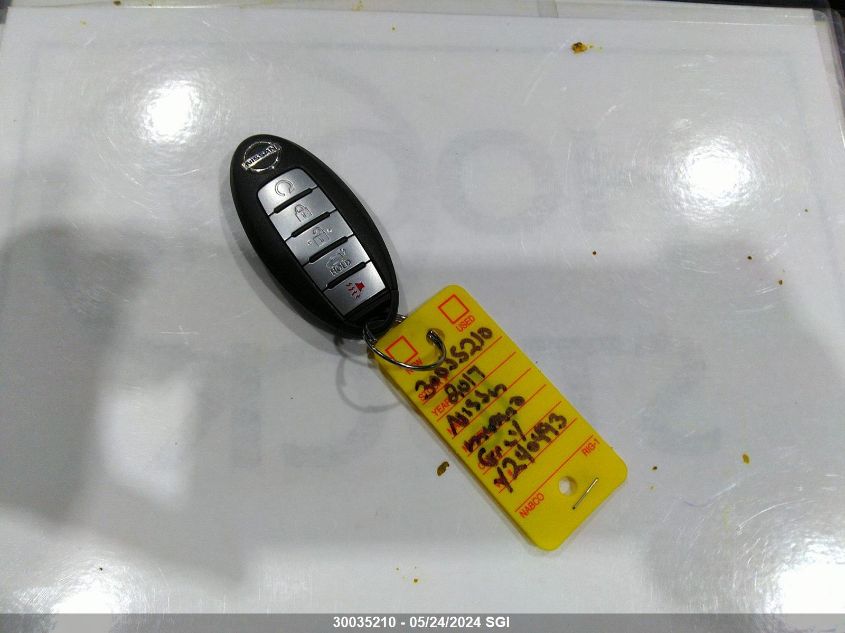 2017 Nissan Murano S/Sl/Sv/Platinum VIN: 5N1AZ2MH3HN167730 Lot: 30035210