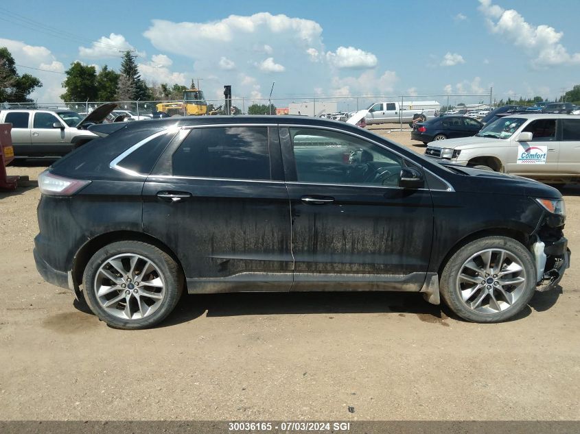 2016 Ford Edge Titanium VIN: 2FMPK4K96GBC43859 Lot: 30036165