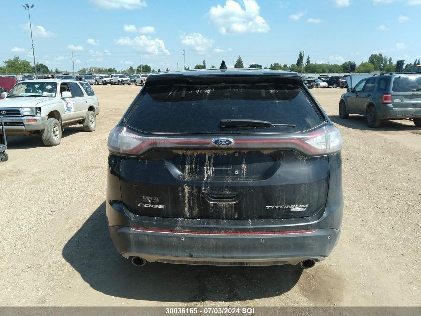 2016 Ford Edge Titanium VIN: 2FMPK4K96GBC43859 Lot: 30036165