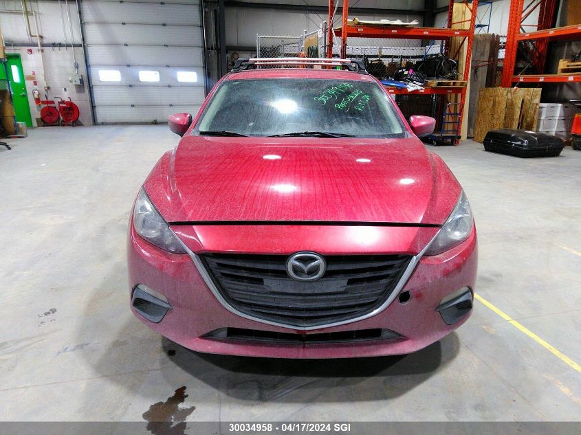 2014 Mazda 3 Touring VIN: JM1BM1V74E1116344 Lot: 50537534