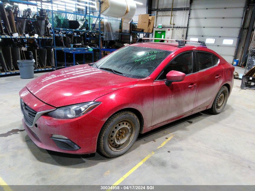 2014 Mazda 3 Touring VIN: JM1BM1V74E1116344 Lot: 50537534