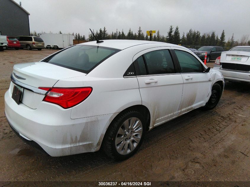 2014 Chrysler 200 Lx VIN: 1C3CCBAB3EN128263 Lot: 30036237