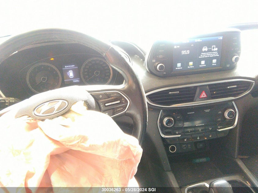 2019 Hyundai Santa Fe Sel/Sel Plus VIN: 5NMS3CAA1KH040440 Lot: 30036263