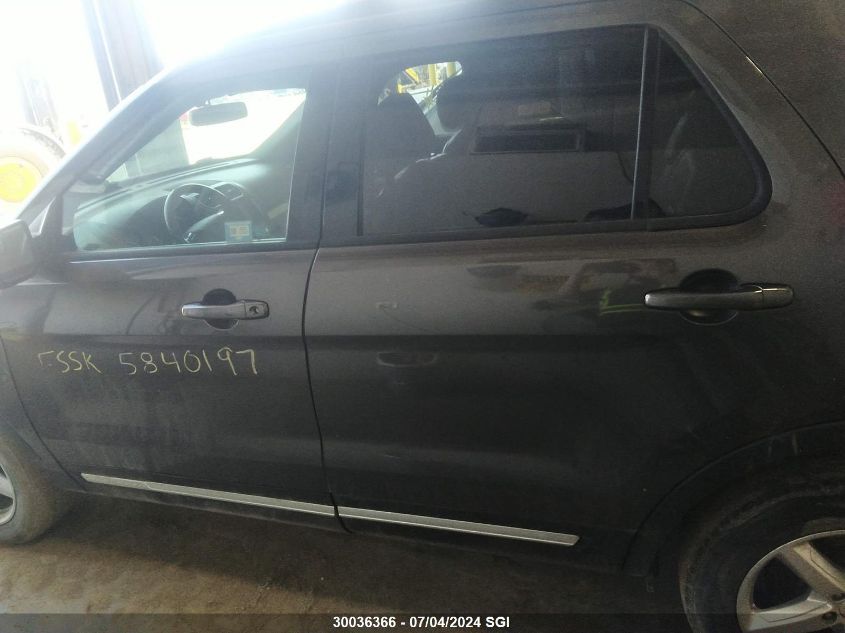 2016 Ford Explorer Xlt VIN: 1FM5K8D82GGA39099 Lot: 30036366