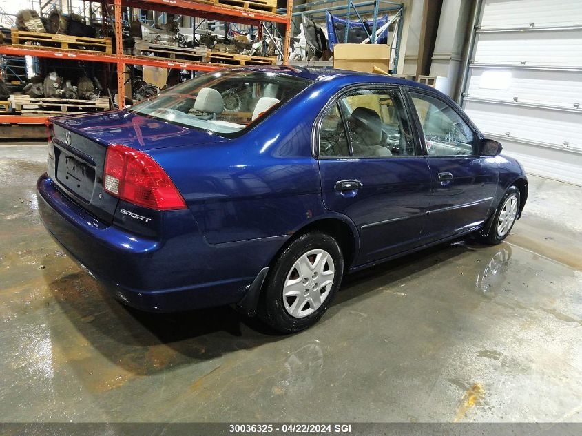 2005 Honda Civic Dx Vp VIN: 2HGES15355H041284 Lot: 49501324