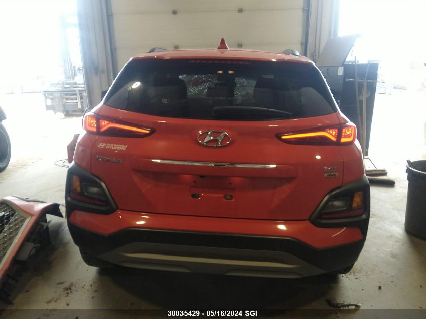 2019 Hyundai Kona Ultimate VIN: KM8K5CA54KU311296 Lot: 30035429