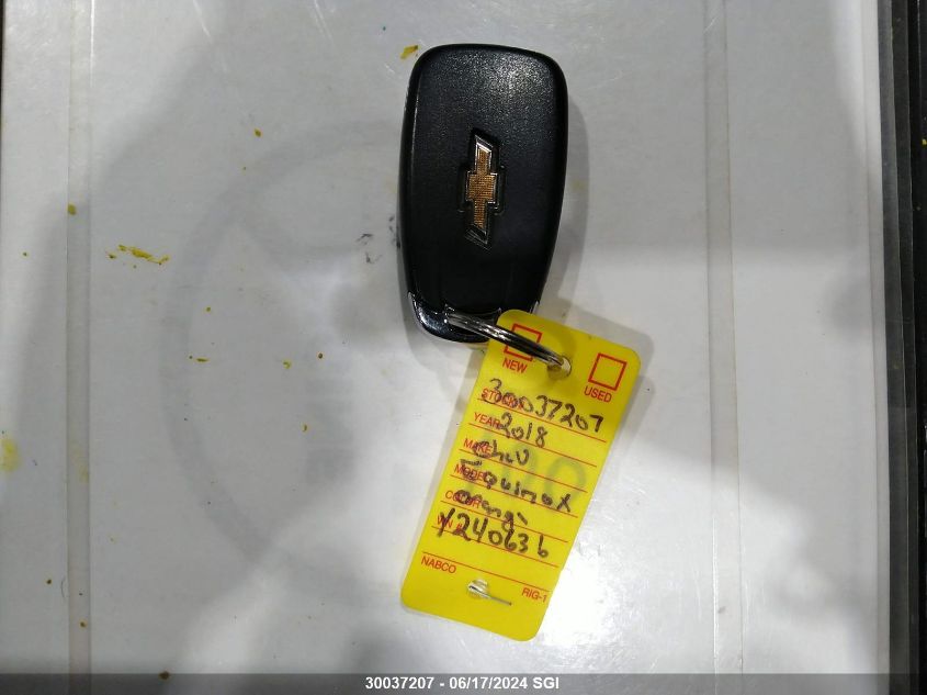 2018 Chevrolet Equinox Lt VIN: 2GNAXSEV2J6141474 Lot: 30037207