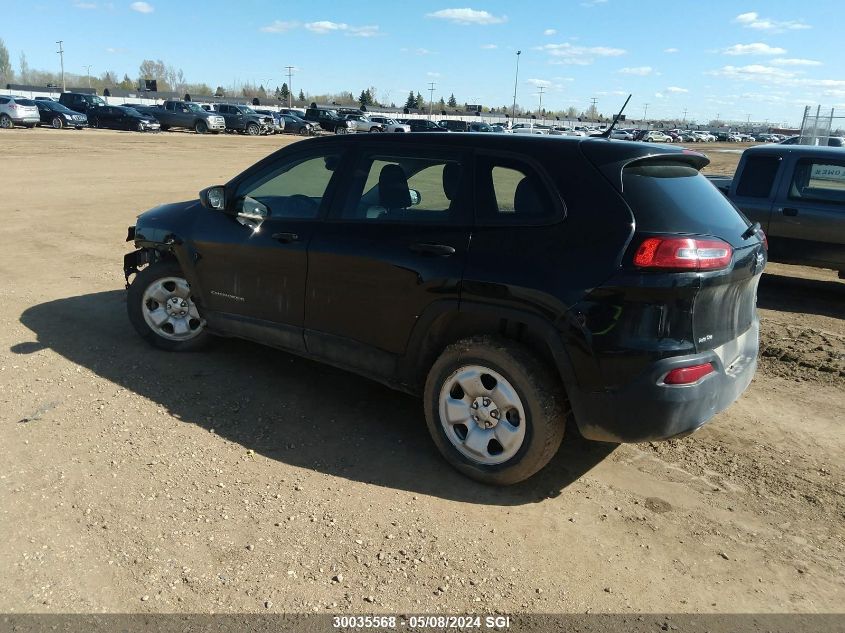 2015 Jeep Cherokee Sport VIN: 1C4PJLAB0FW642477 Lot: 30035568