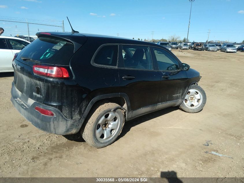 2015 Jeep Cherokee Sport VIN: 1C4PJLAB0FW642477 Lot: 30035568