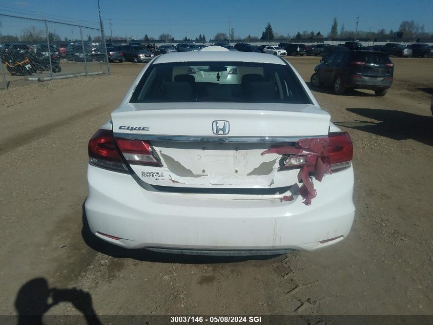 2015 Honda Civic Lx VIN: 2HGFB2F54FH053714 Lot: 30037146