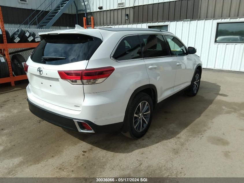 2019 Toyota Highlander Se/Xle VIN: 5TDJZRFH0KS601162 Lot: 30036066