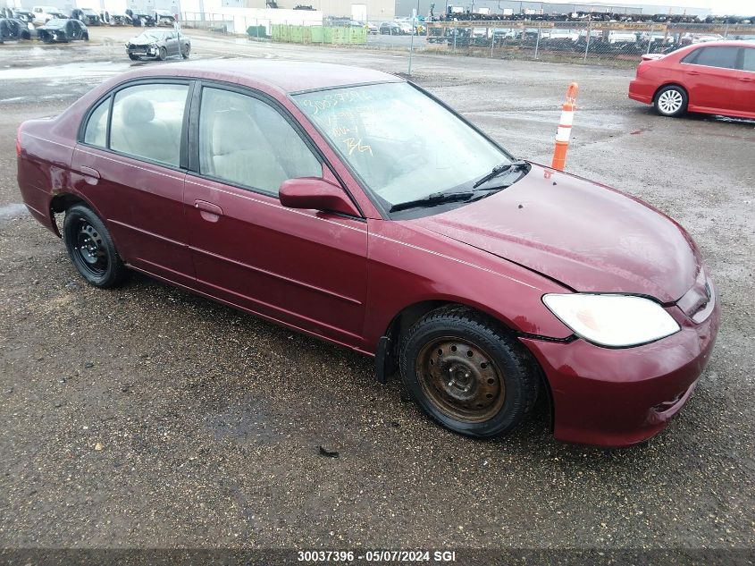 2004 Honda Civic Lx VIN: 2HGES16614H901592 Lot: 30037396