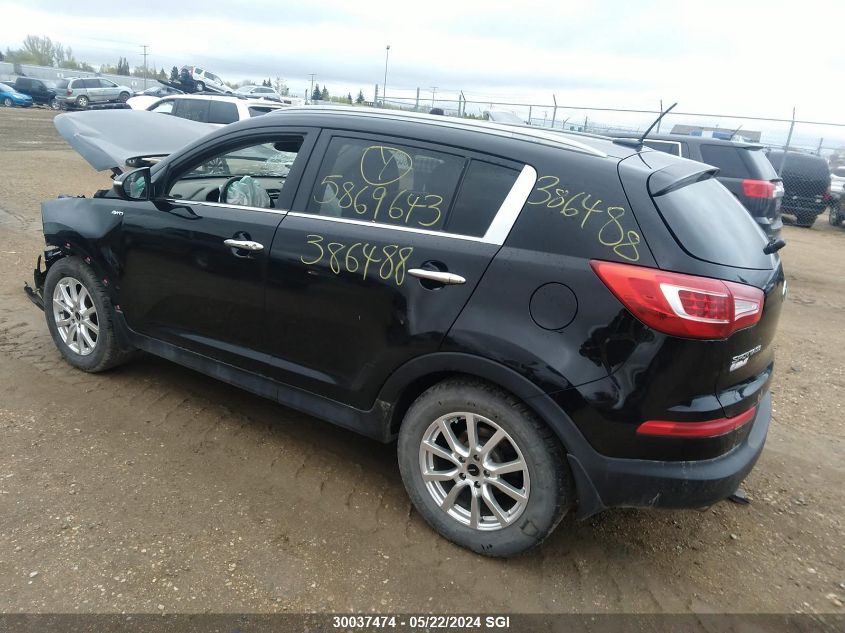 2013 Kia Sportage Sx VIN: KNDPCCA60D7386488 Lot: 30037474