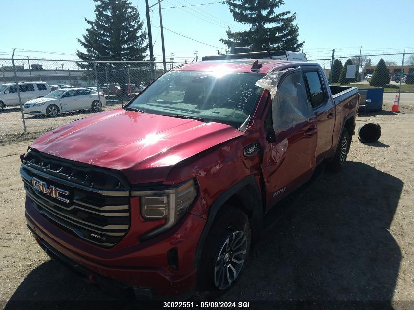 2022 GMC Sierra 1500 At4 VIN: 3GTUUEET7NG611281 Lot: 30022551