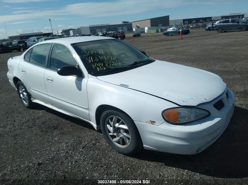 2005 Pontiac Grand Am Se VIN: 1G2NE52E25M214442 Lot: 30037498