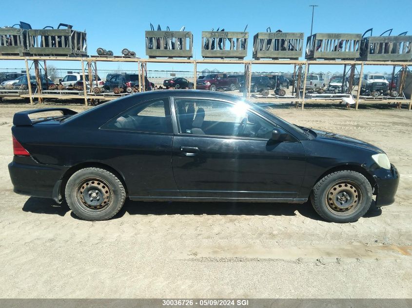 2004 Honda Civic Lx VIN: 1HGEM22554L810339 Lot: 30036726