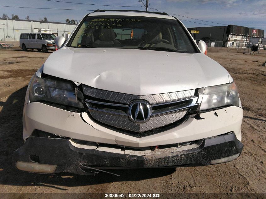 2009 Acura Mdx VIN: 2HNYD28289H004535 Lot: 30036542