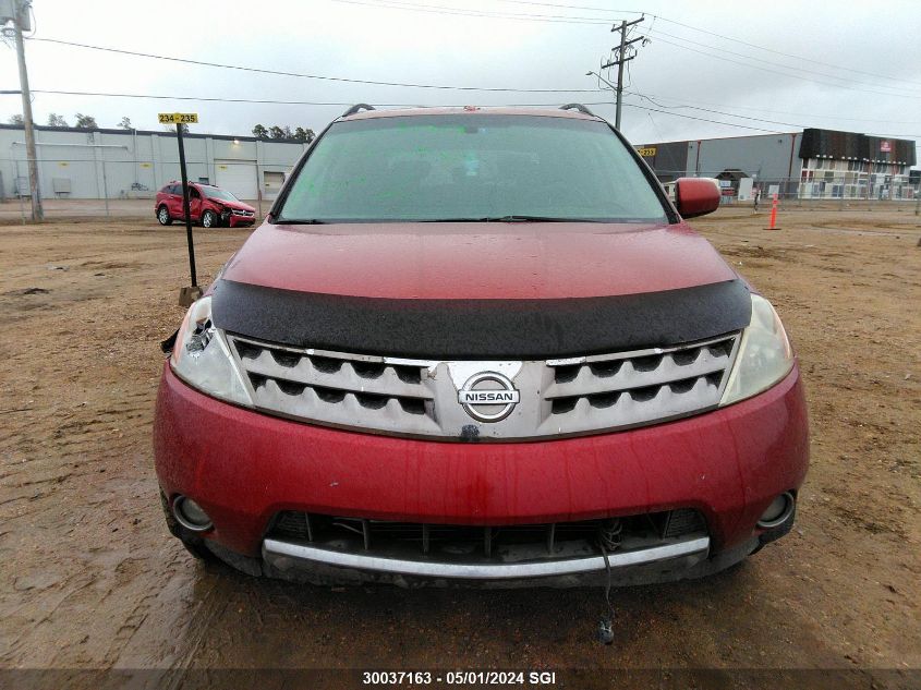 2006 Nissan Murano Sl/Se/S VIN: JN8AZ08W46W500207 Lot: 30037163