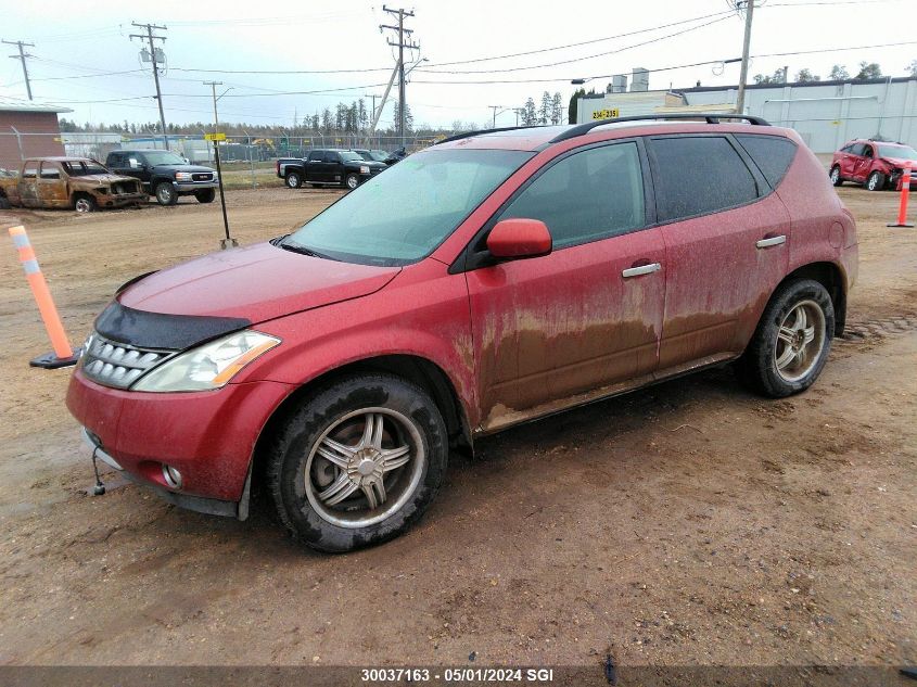 2006 Nissan Murano Sl/Se/S VIN: JN8AZ08W46W500207 Lot: 30037163