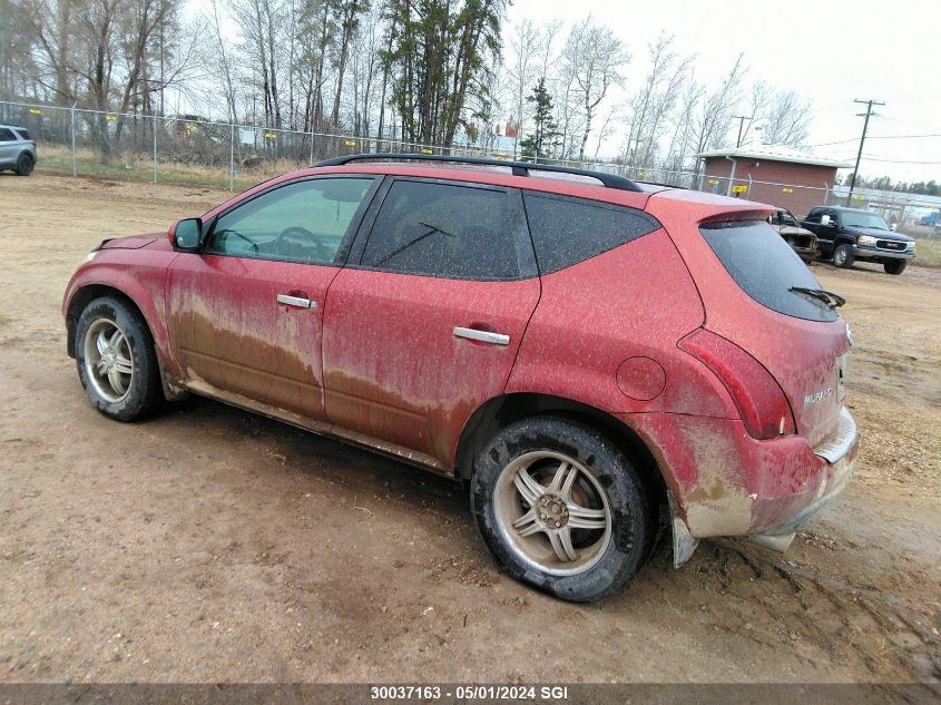 2006 Nissan Murano Sl/Se/S VIN: JN8AZ08W46W500207 Lot: 30037163