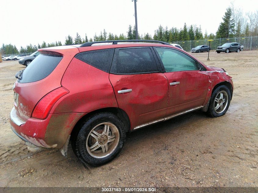 2006 Nissan Murano Sl/Se/S VIN: JN8AZ08W46W500207 Lot: 30037163